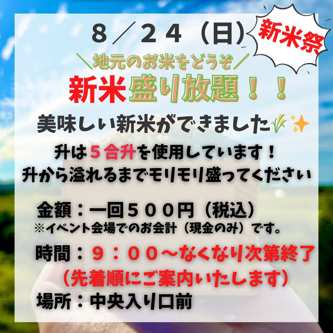 新米盛り放題