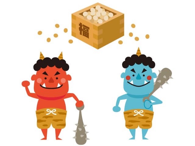 豆まきで鬼退治!(おおたかの森S.C.)